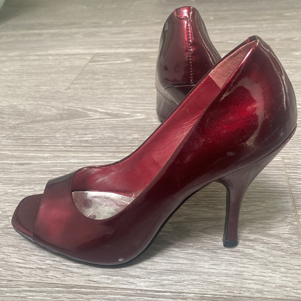 BCBG deep red heels